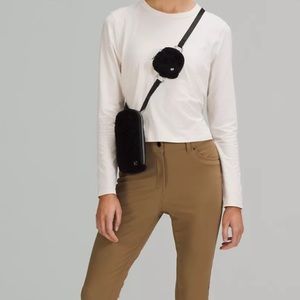 Lululemon Modular Phone Crossbody Black Fleece